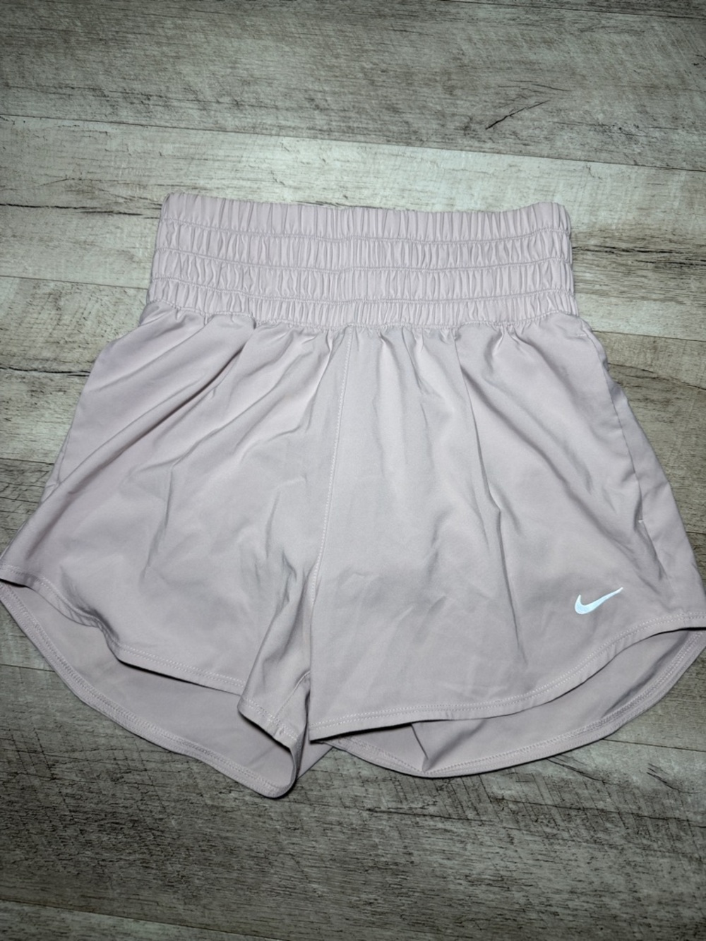 Nike Women’s Pale Mauve High-Waist Athletic Shorts Size S